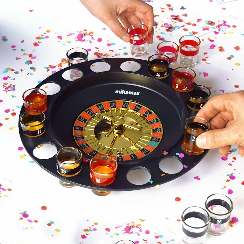 Cluiche óil roulette - shots vodca