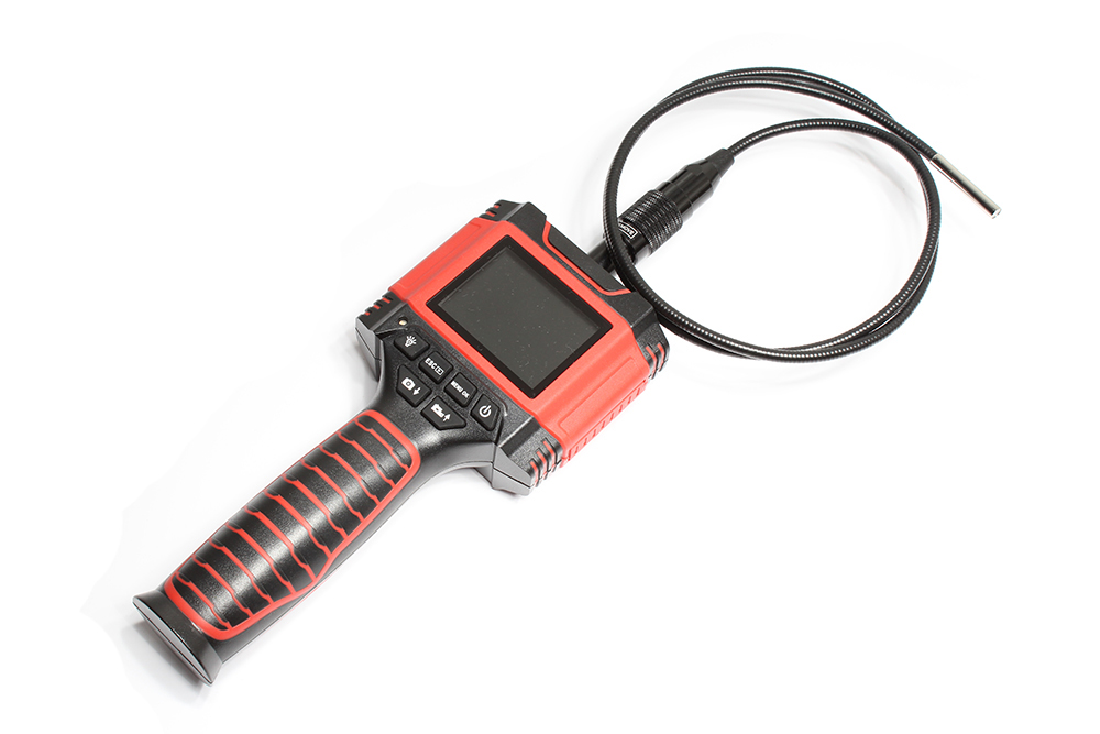 borescope le LCD ar chártaí microSD