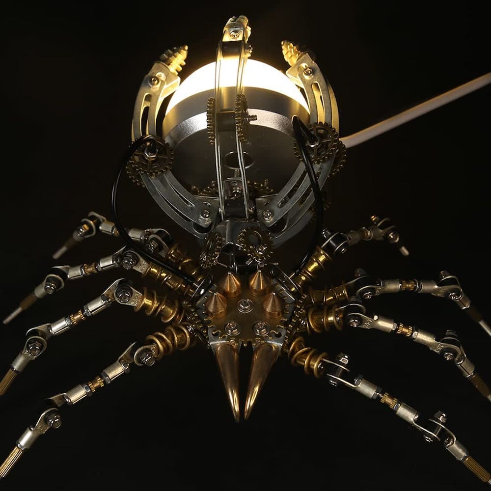 Múnla 3D de mhiotal Spider Puzal