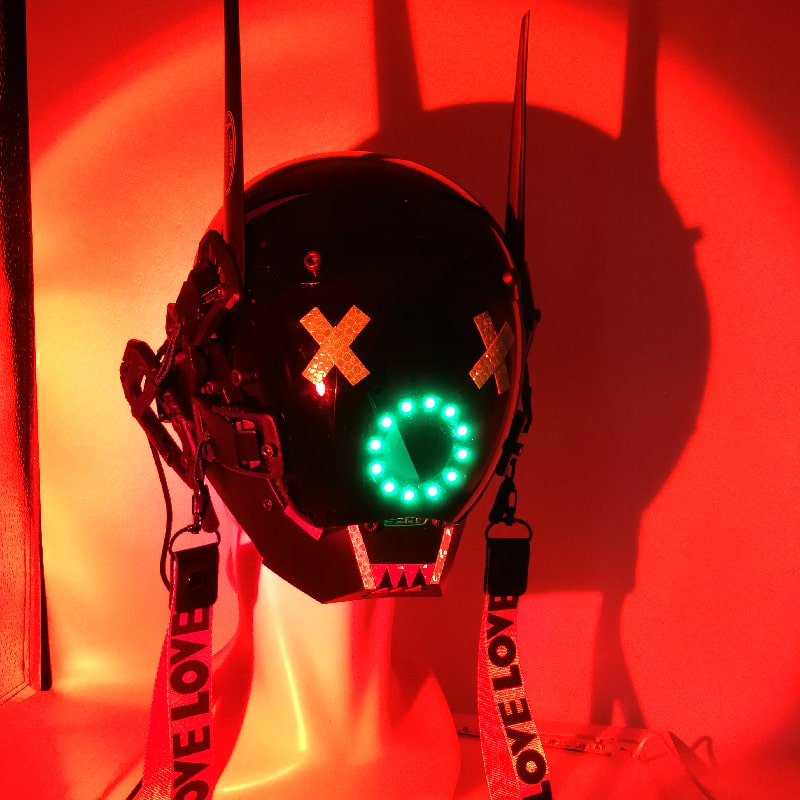 Clogad mascara luminous Cyberpunk LED
